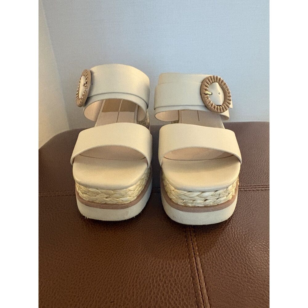 Dolce Vita Espadrille Lauryn in Cream Stella Wedge Sandals | Size 8.5 - Picture 4 of 9